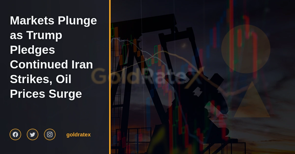 Markets Plunge as Trump Pledges Continued Iran Strikes, Oil Prices Surge