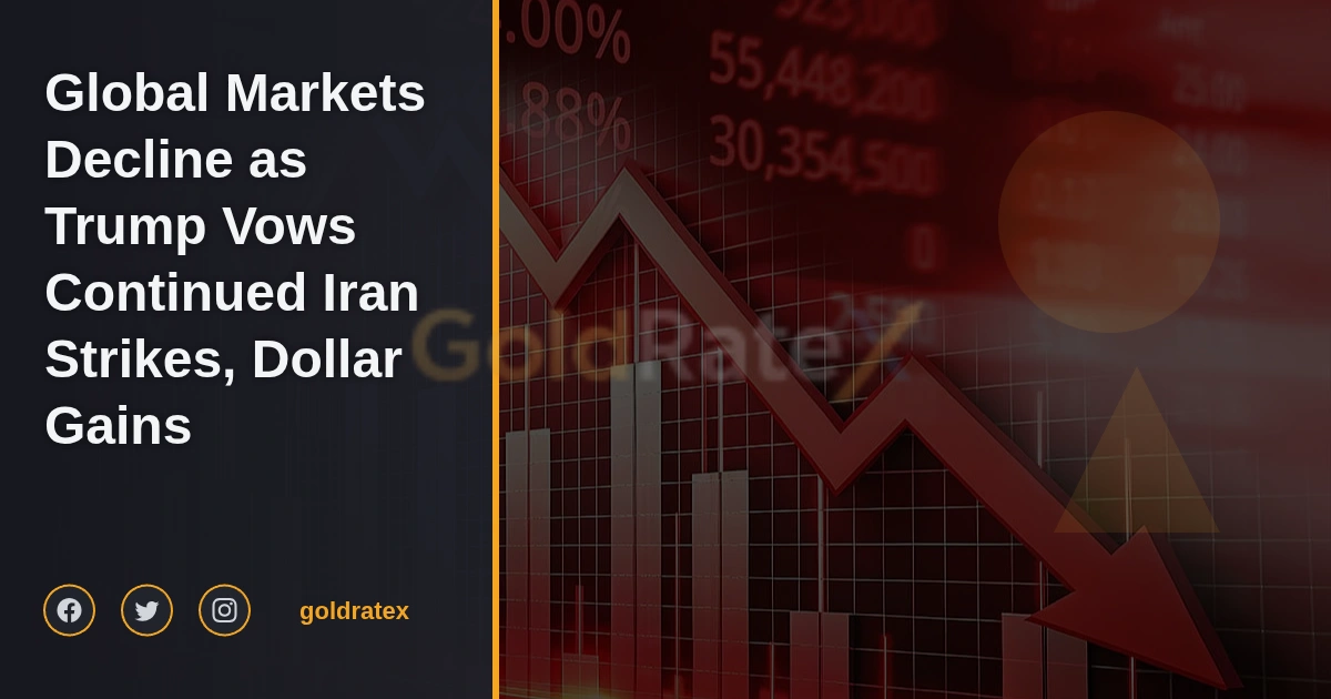 Global Markets Decline as Trump Vows Continued Iran Strikes, Dollar Gains