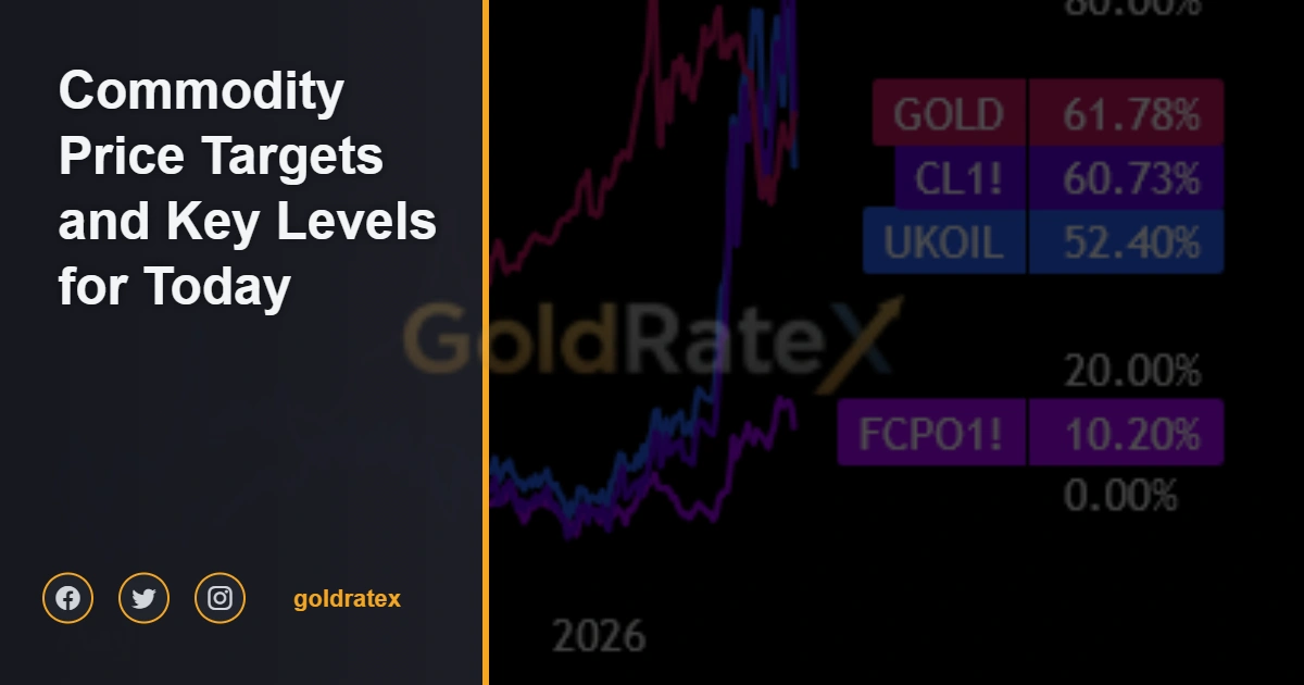 Commodity Price Targets and Key Levels for Today