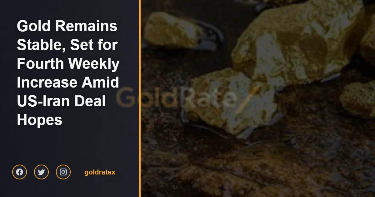 استقرار أسعار الذهب مع توقع زيادة أسبوعية رابعة وسط تفاؤل بشأن اتفاق أمريكي-إيراني